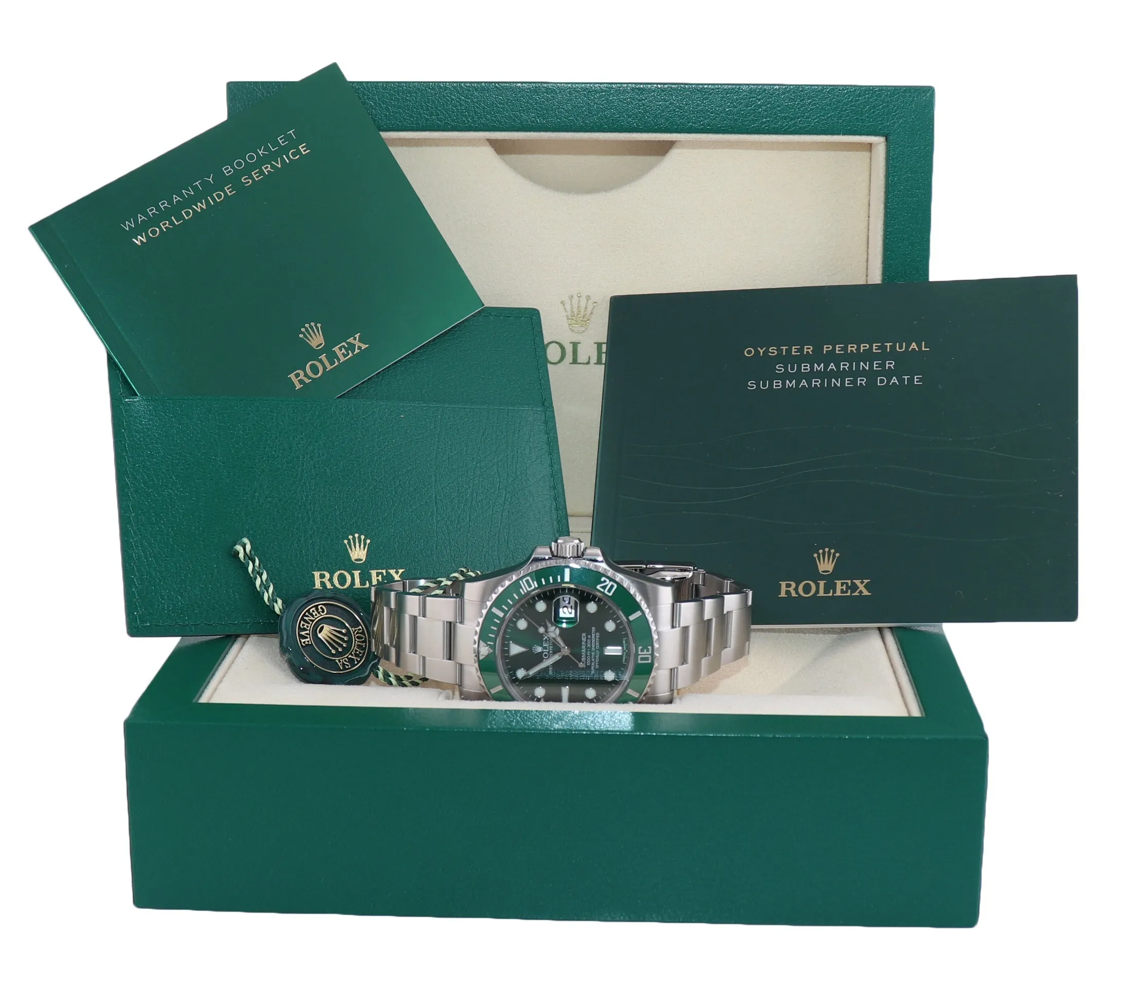 STICKERS Rolex submariner Hulk 116610LV 40mm Green Dial Ceramic Watch Box