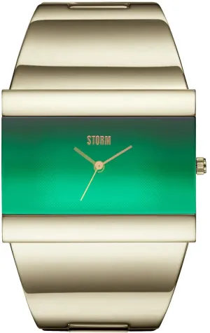 Storm Starletti Gold Lazer Green Watch