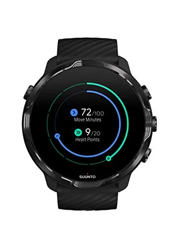 SUUNTO 7 Black, GPS Versatile Sports Watch with Google Wear OS, 24x7 Activity and Sleep Tracking
