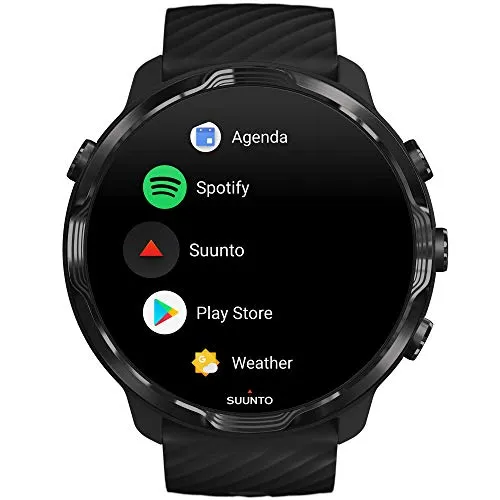 SUUNTO 7 Black, GPS Versatile Sports Watch with Google Wear OS, 24x7 Activity and Sleep Tracking