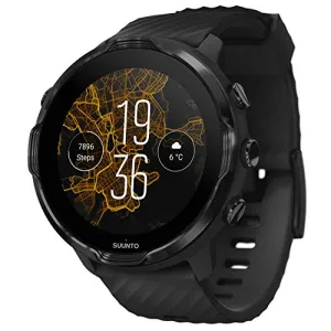 SUUNTO 7 Black, GPS Versatile Sports Watch with Google Wear OS, 24x7 Activity and Sleep Tracking