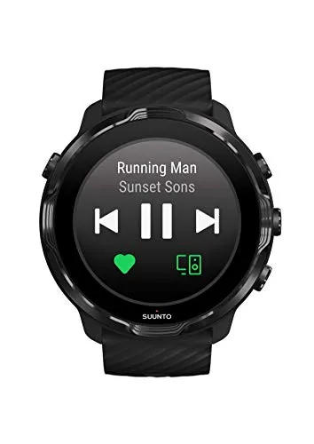 SUUNTO 7 Black, GPS Versatile Sports Watch with Google Wear OS, 24x7 Activity and Sleep Tracking
