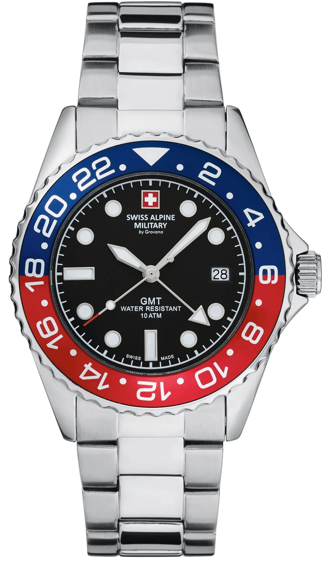 Swiss Alpine Military Master Diver GMT Watch