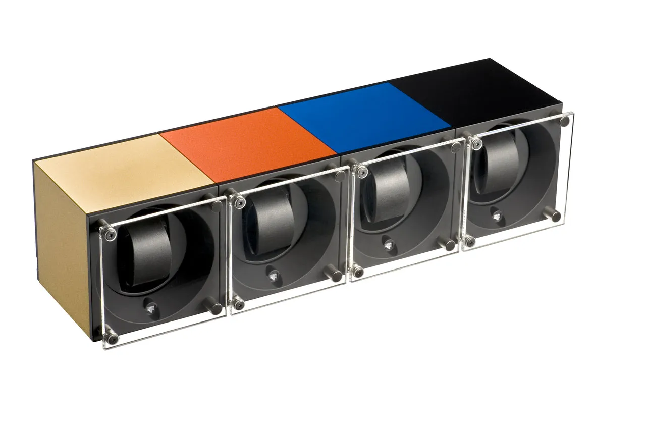 Swiss Kubik Masterbox Single Aluminum Watch Winder - Orange