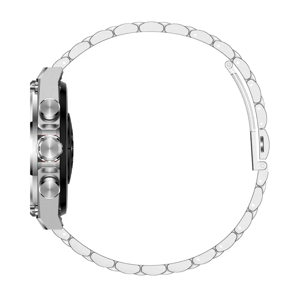 Swiss Military DOM 6 Smart Watch Silver Metal Case With Silver Metal Strap