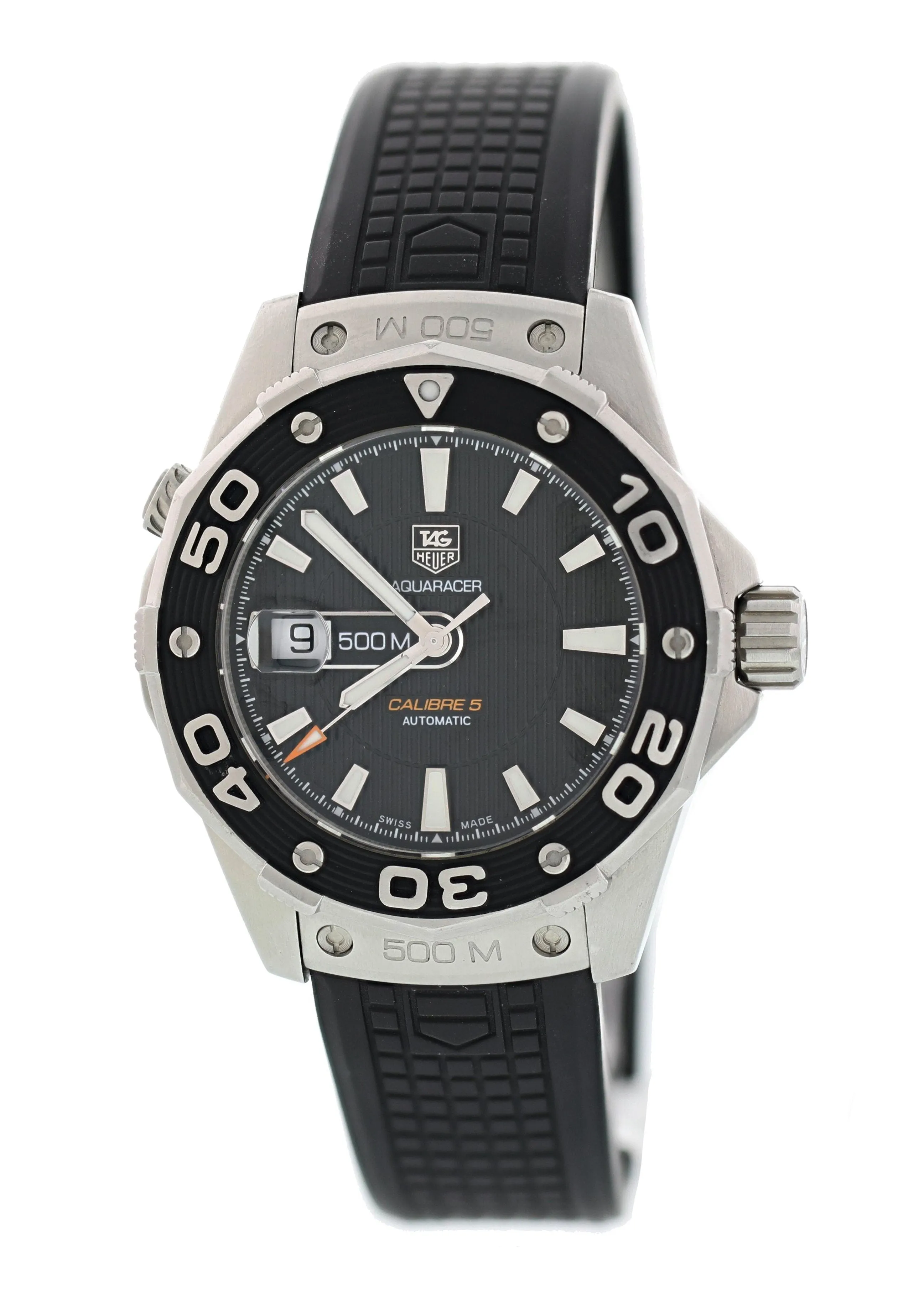 Tag Heuer Aquaracer WAJ2110 Diver 500 Mens Watch Box Papers