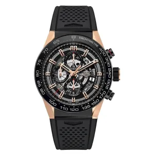TAG HEUER CARRERA ROSE GOLD CHRONOGRAPH MEN WATCH CAR2A5A.FT6044