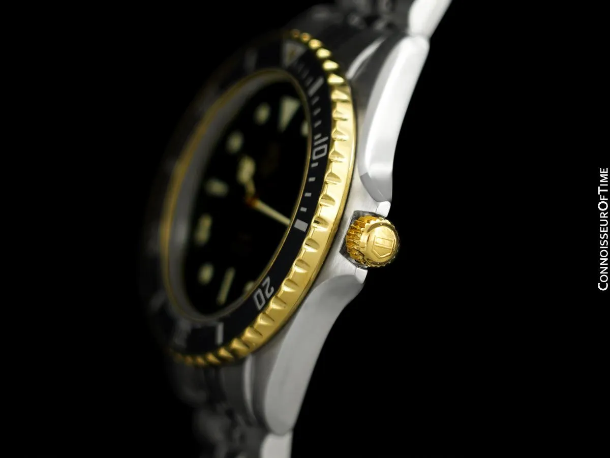 TAG Heuer Professional 1000 Mens Submariner Divers Watch - Stainless Steel & 18K Gold Plated - 980.020N