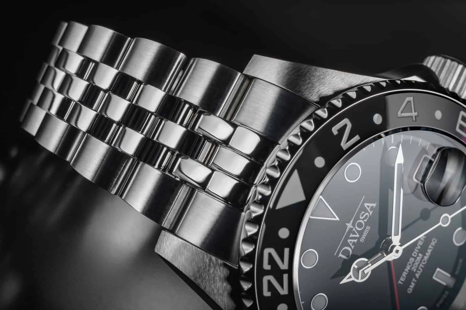 Ternos Ceramic 40mm Automatic GMT Black Red Diving Watch 16159009 Holiday Package