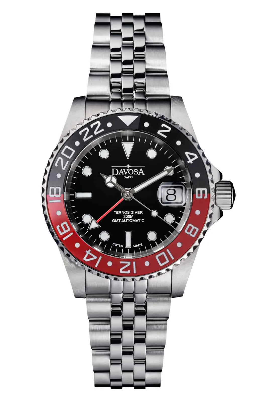 Ternos Ceramic 40mm Automatic GMT Black Red Diving Watch 16159009 Holiday Package