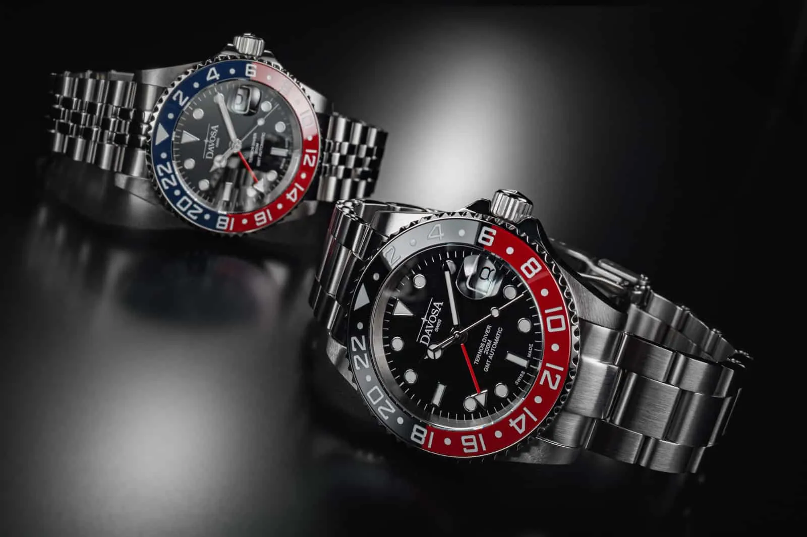 Ternos Ceramic Automatic GMT Black Red Diving Watch 16159090