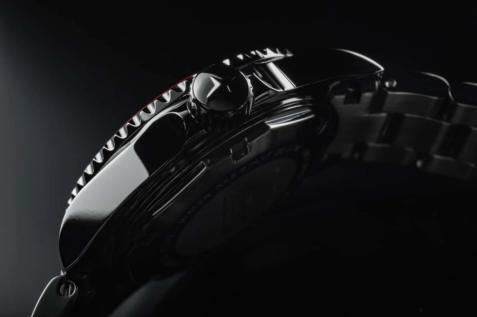 Ternos Ceramic Automatic GMT Black Red Diving Watch 16159090