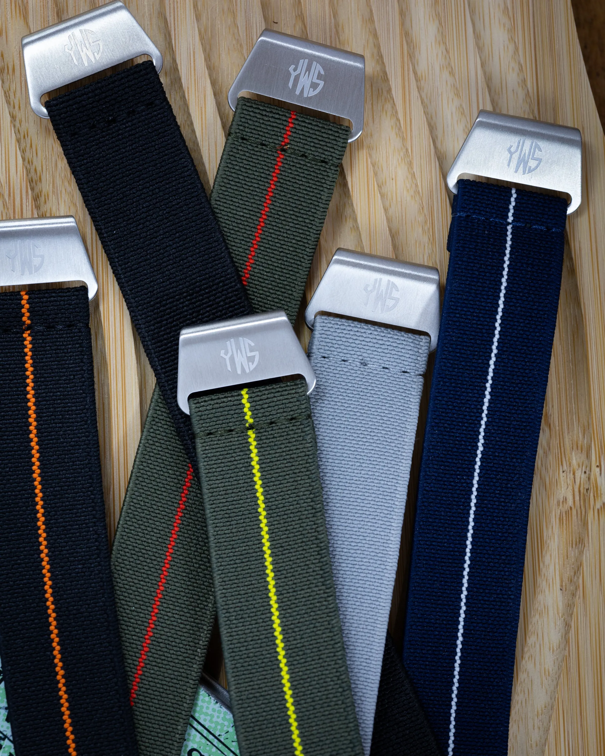 The Trooper Fixed Lugs Elastic Strap - Green Yellow