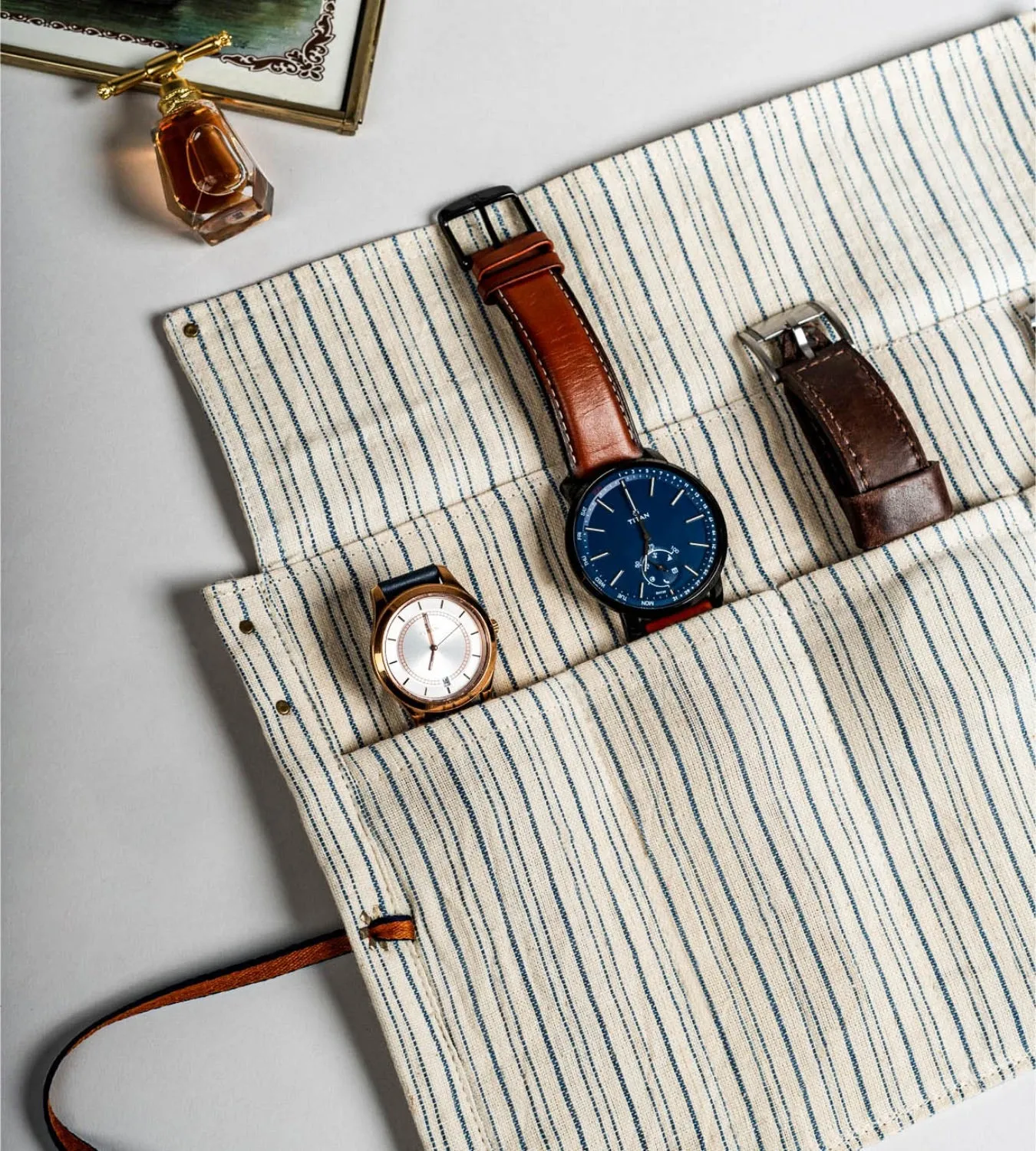The Watch Organiser - Roll over for Travel and Storage.