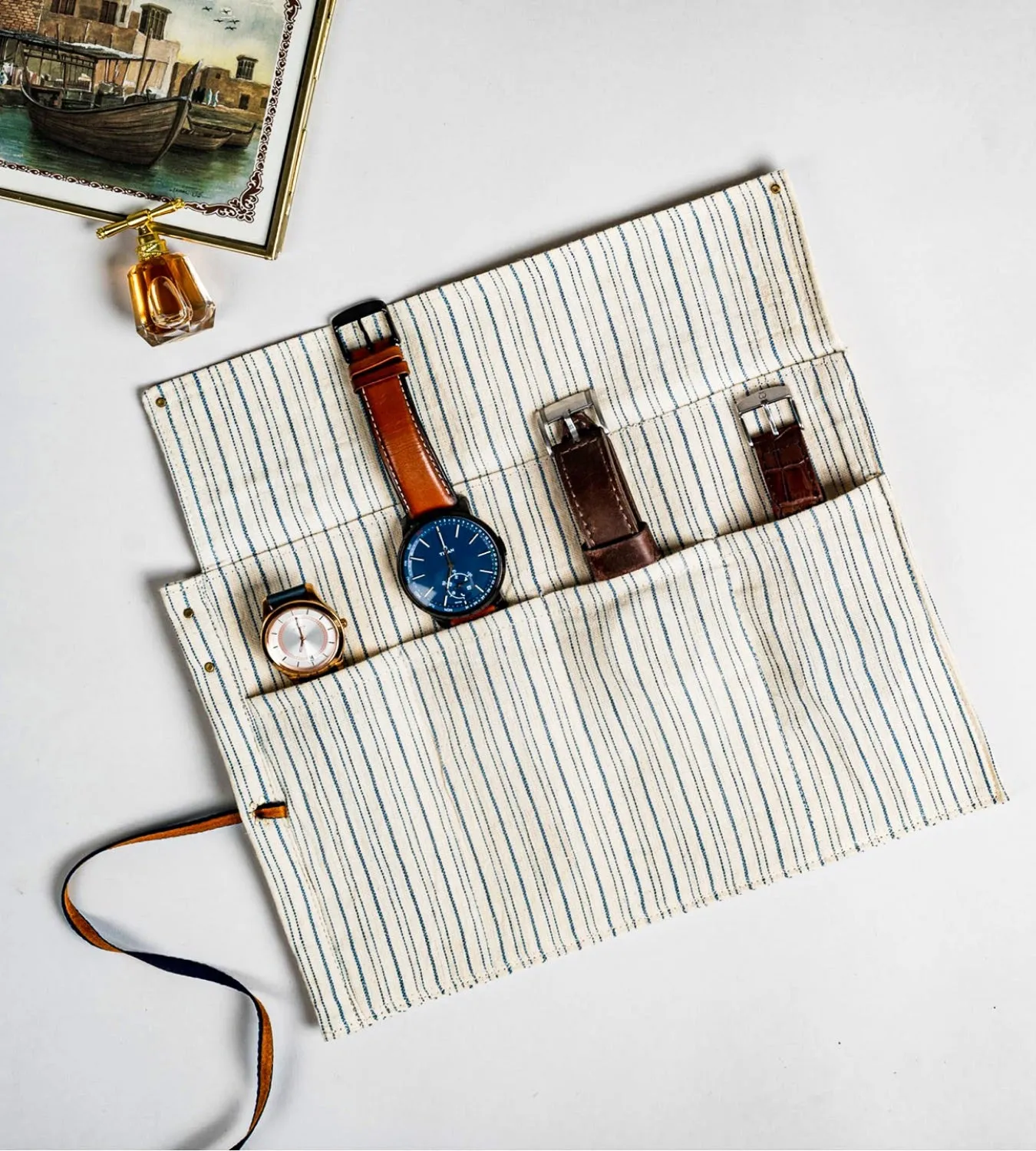 The Watch Organiser - Roll over for Travel and Storage.