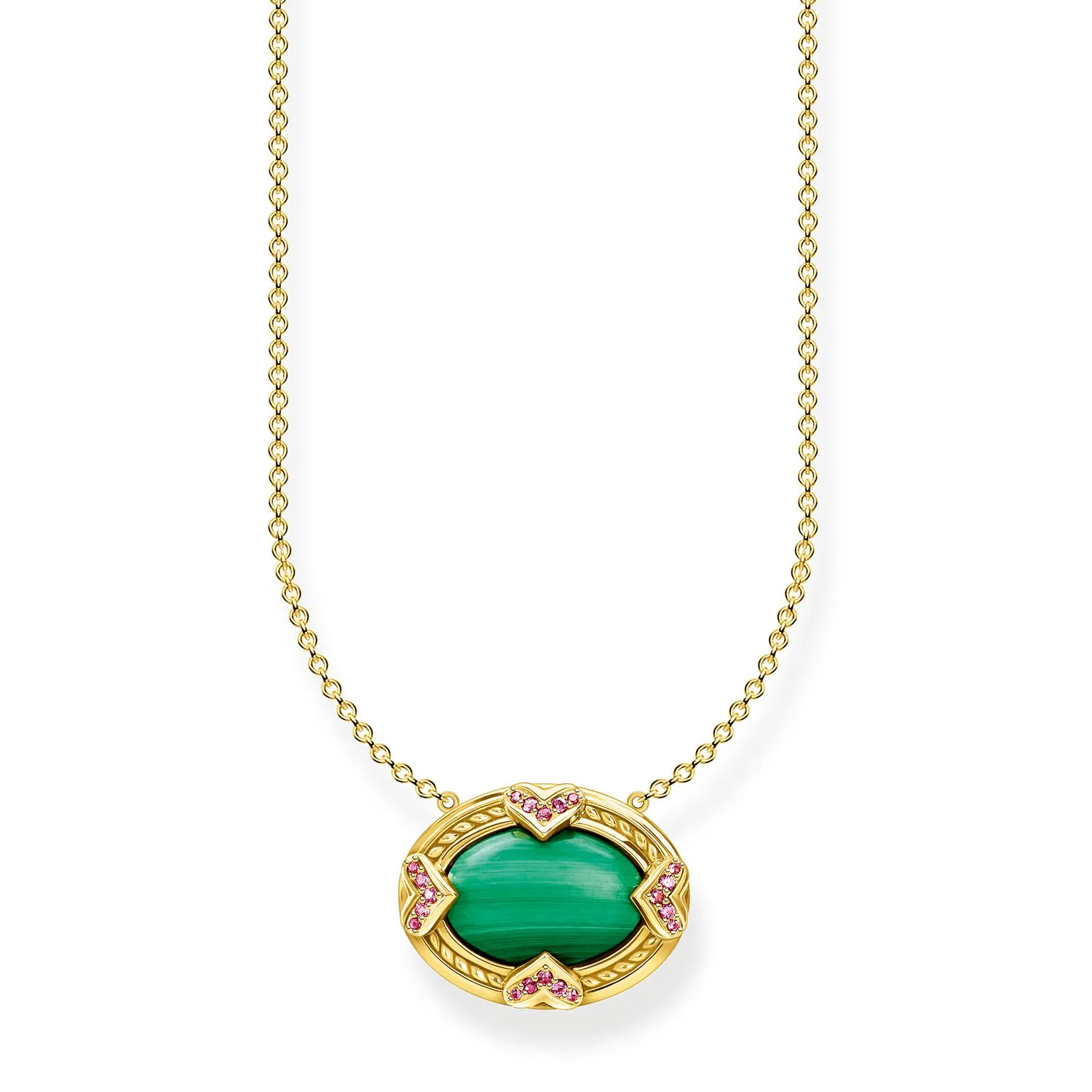 Thomas Sabo Necklace Green Stone