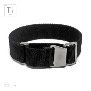 Ti-MNPara Strap 20mm - Black