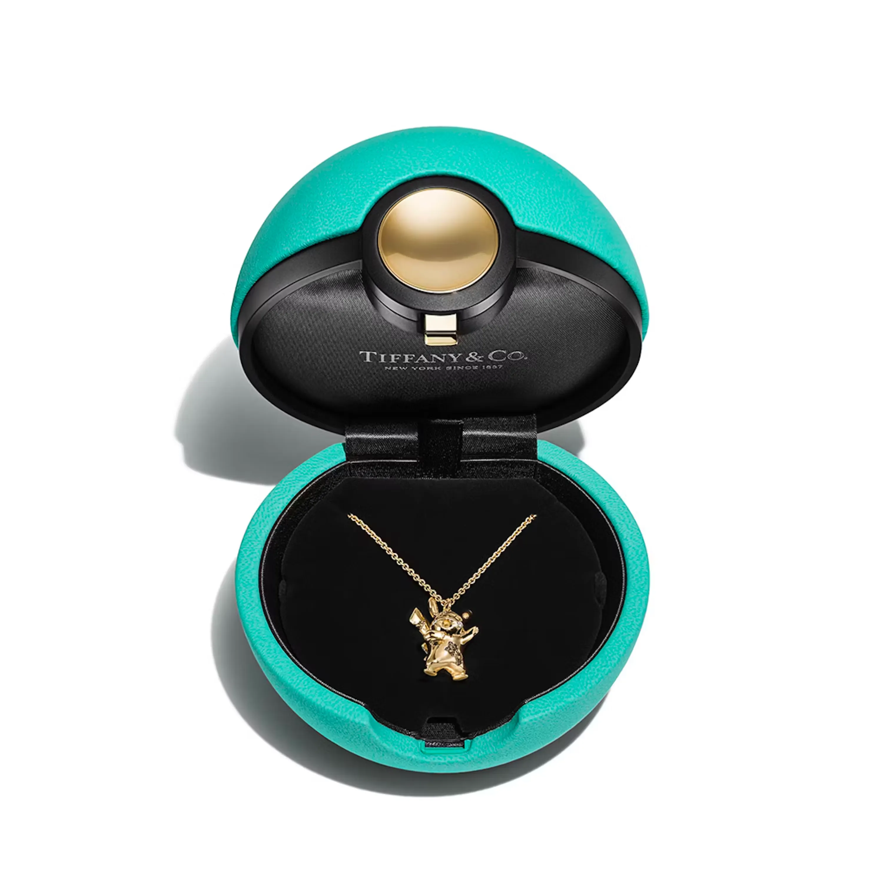Tiffany & Arsham Studio & Pokémon Small Pikachu Pendant in 18k Yellow Gold with Diamonds