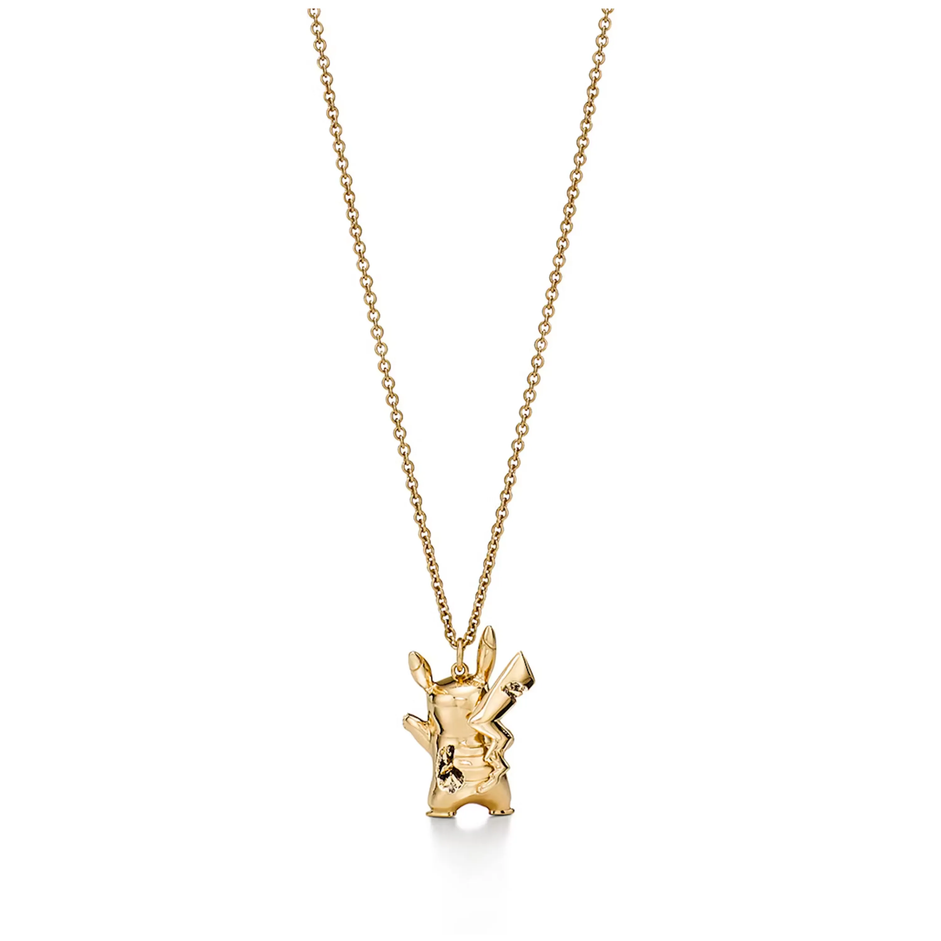Tiffany & Arsham Studio & Pokémon Small Pikachu Pendant in 18k Yellow Gold with Diamonds