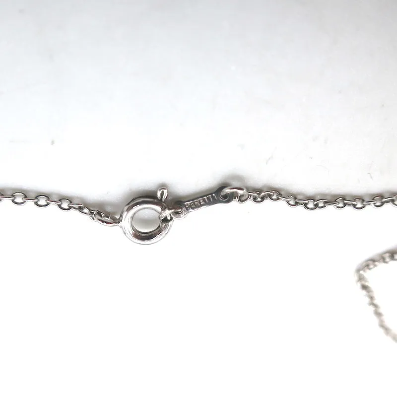 Tiffany & Co. Elsa Peretti Atlas Cube Pendant Necklace Sterling Silver