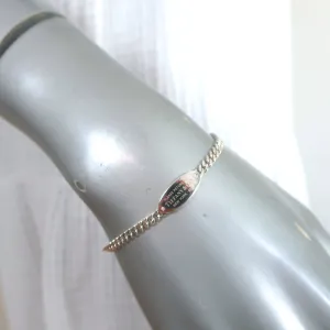 Tiffany & Co. Return to Tiffany Oval I.D. Bracelet Sterling Silver Diamonds NEW