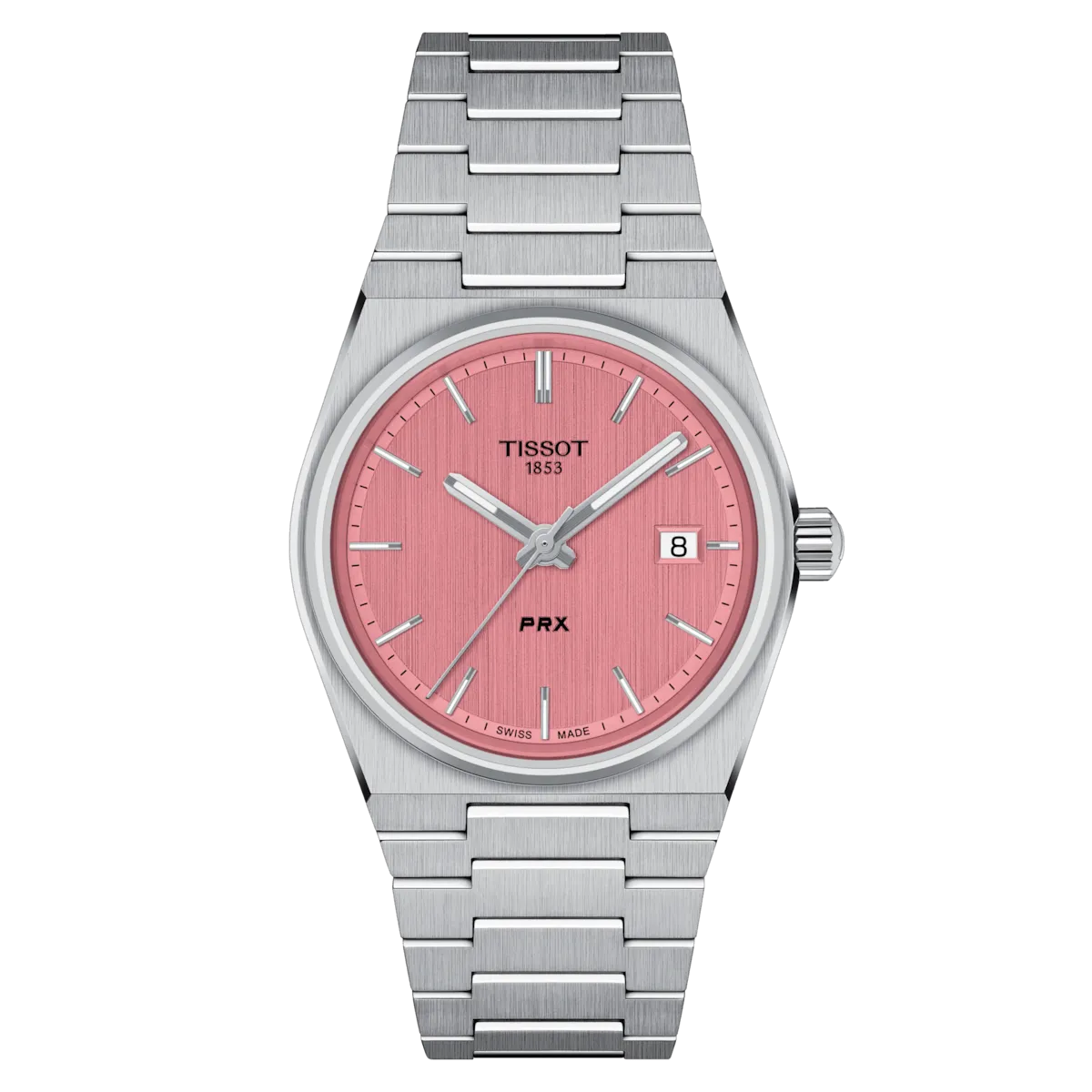 Tissot PRX 35mm Pink Dial Stainless Steel Women's Watch T1372101133100