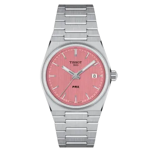 Tissot PRX 35mm Pink Dial Stainless Steel Women's Watch T1372101133100