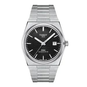 Tissot PRX Powermatic 80 Mens Stainless Steel Black Dial Watch