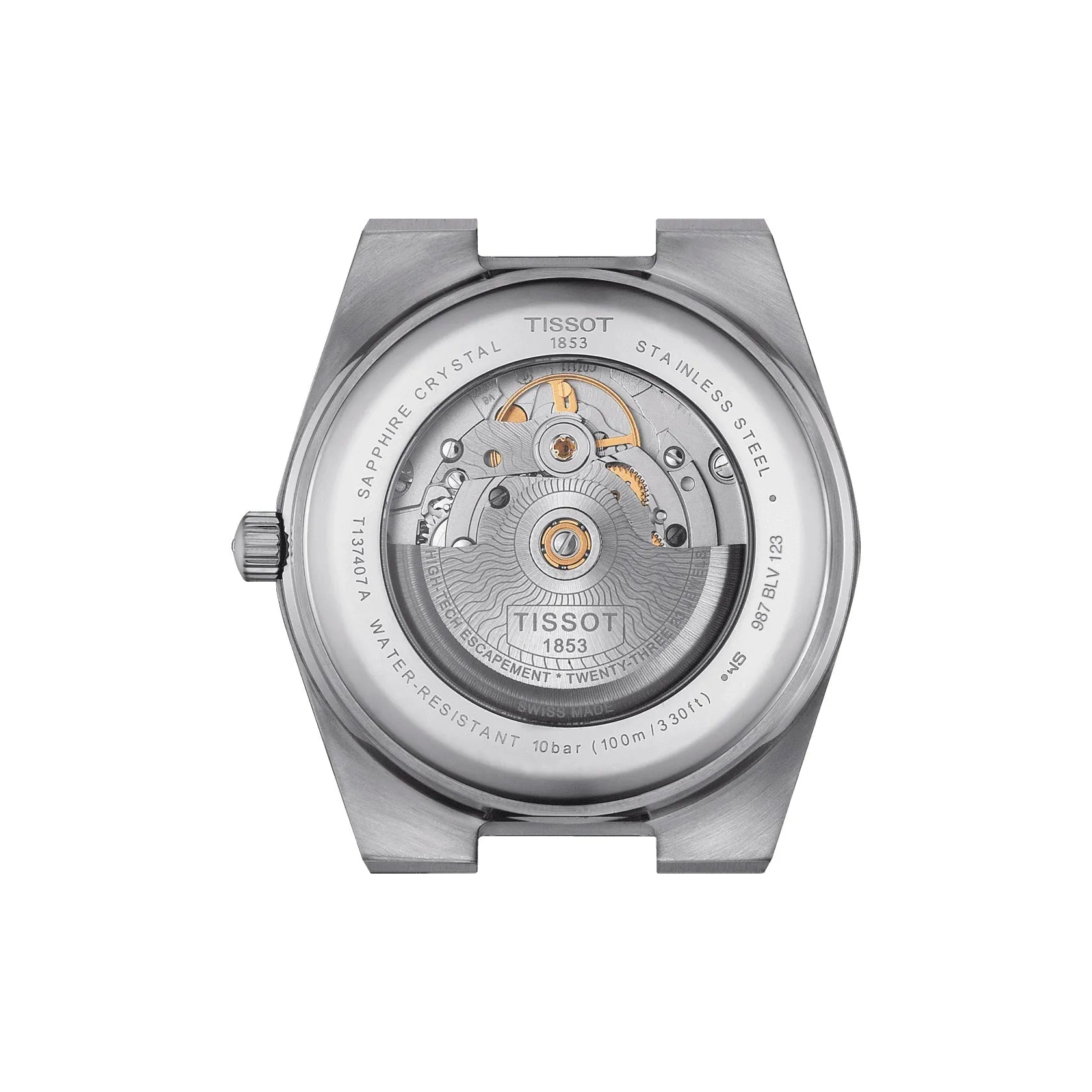 Tissot PRX Powermatic 80 Mens Stainless Steel Black Dial Watch
