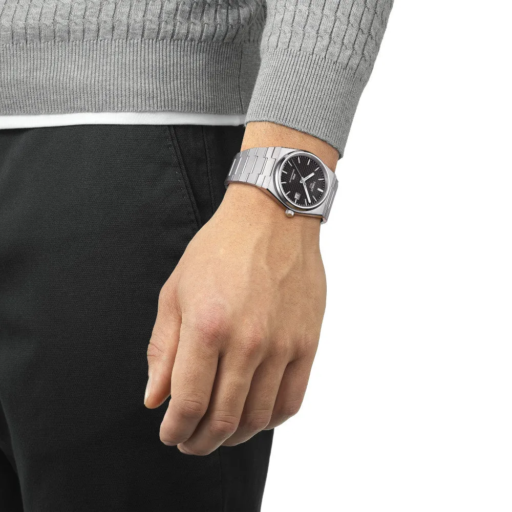 Tissot PRX Powermatic 80 Mens Stainless Steel Black Dial Watch