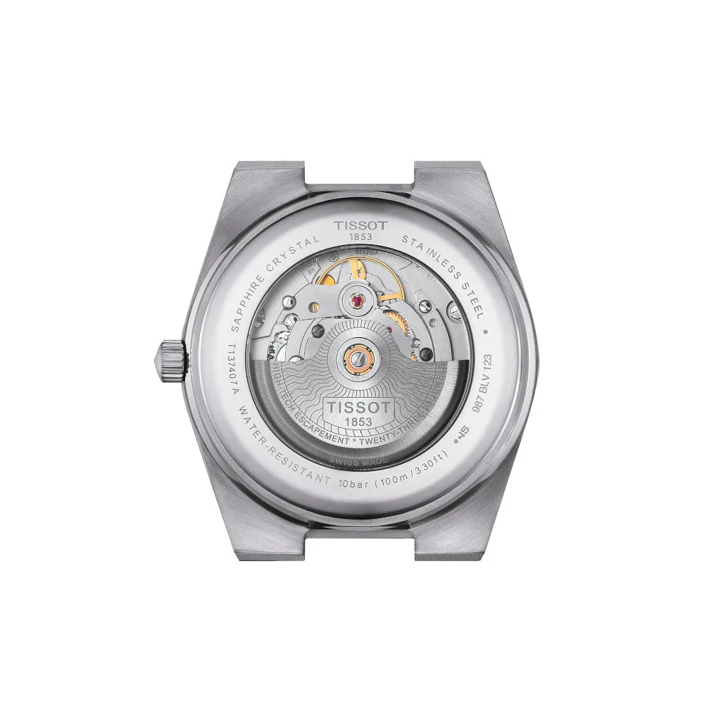 Tissot PRX Powermatic 80 Mens Stainless Steel Light Blue Gradient Dial Watch