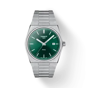 Tissot PRX Wristwatch, Green Index Dial, 40mm (T1374101109100)