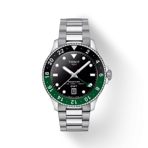Tissot Seastar 1000 GMT, Black Dial, 40mm (T1208521105100)