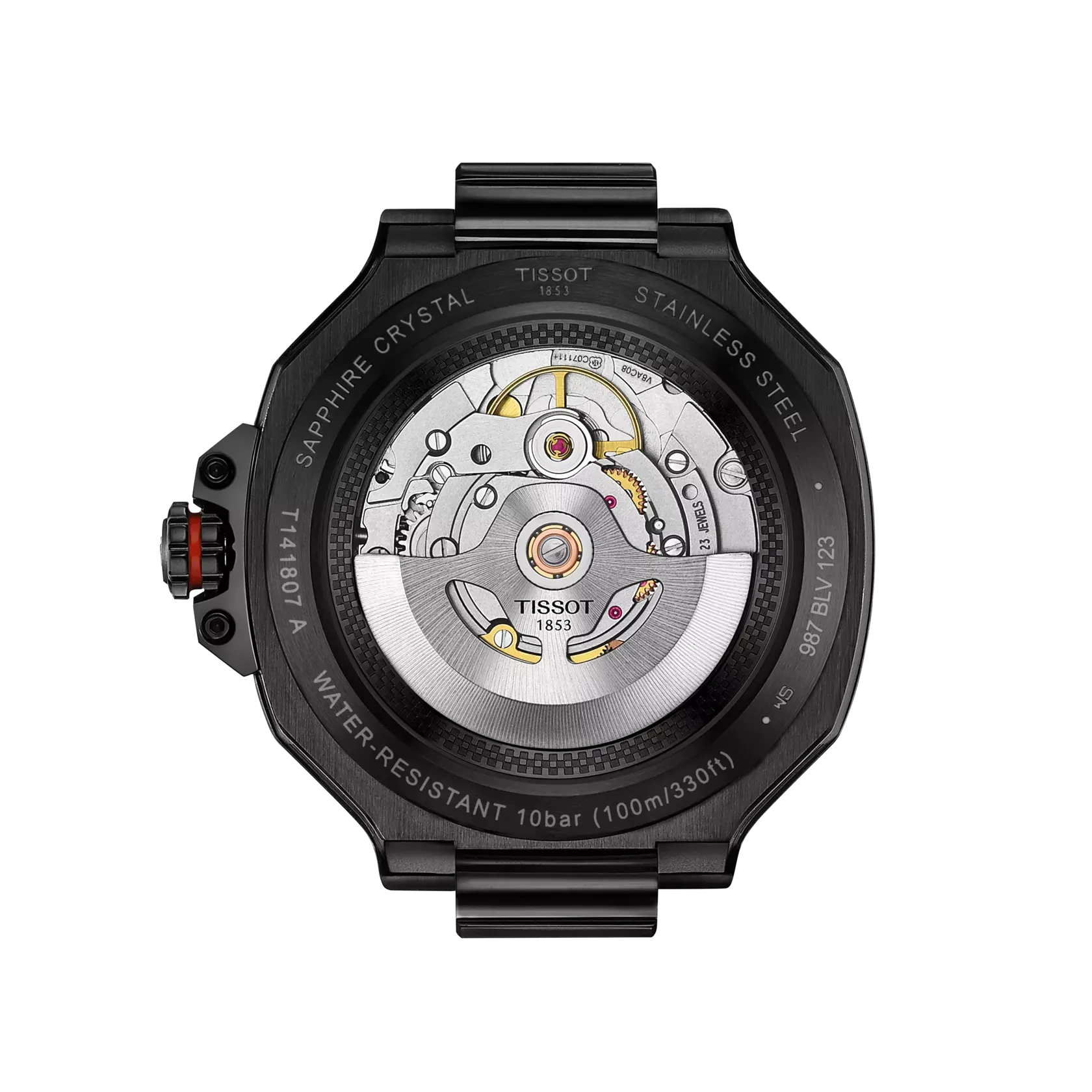 Tissot T-RACE 41mm Powermatic 80 Black Men's Watch T1418073705700