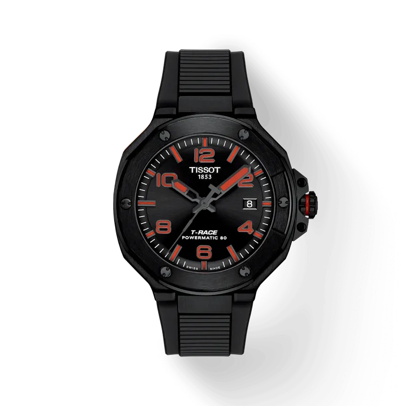 Tissot T-RACE 41mm Powermatic 80 Black Men's Watch T1418073705700