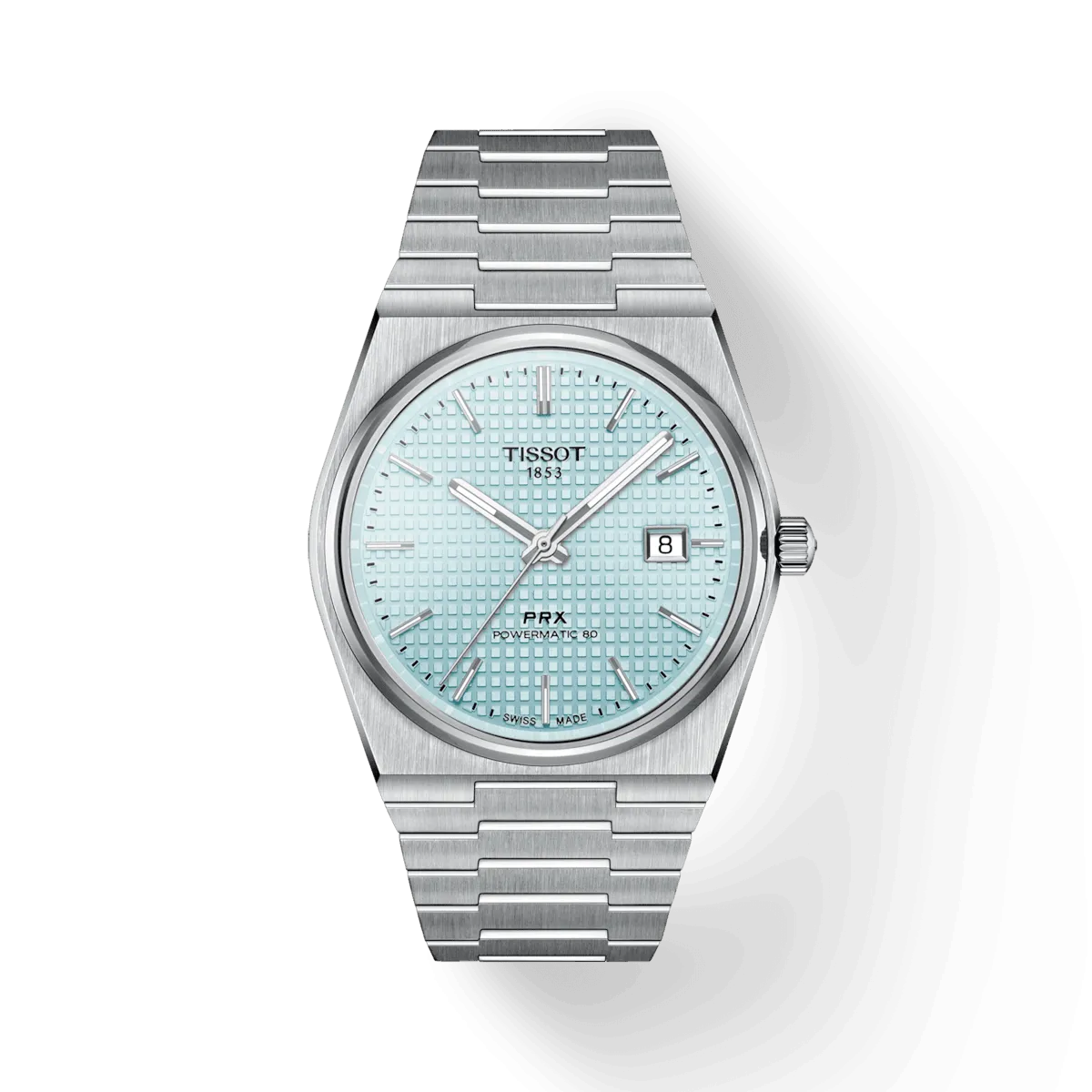 Tissot watch prx powermatic 80 40mm blue automatic steel t137.407.11.351.00