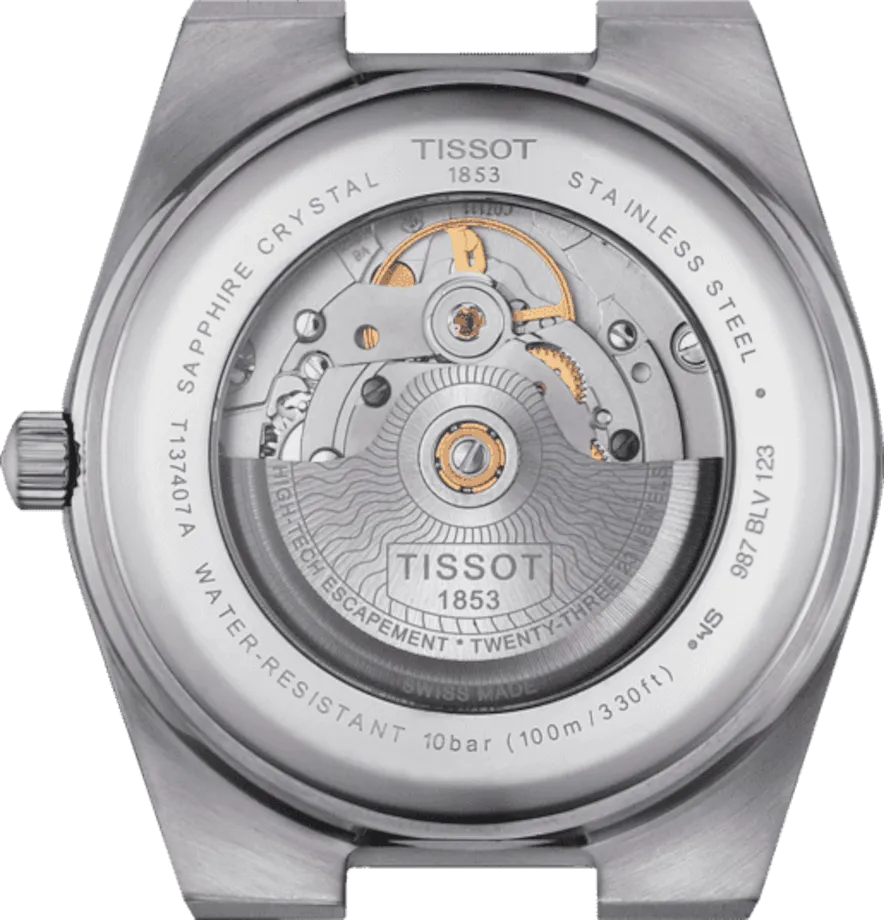 Tissot watch prx powermatic 80 40mm blue automatic steel t137.407.11.351.00
