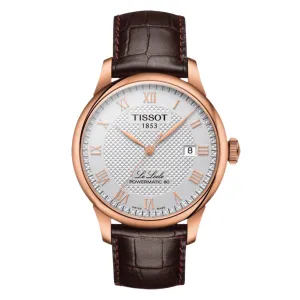 Tissot Le Locle T0064073603300 T006.407.36.033.00 Silver Dial Classic Powermatic 80 Mens Watch