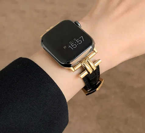 Top Quality Genuine Cow Leather Smart Watch Straps - Many Sizes & Colours