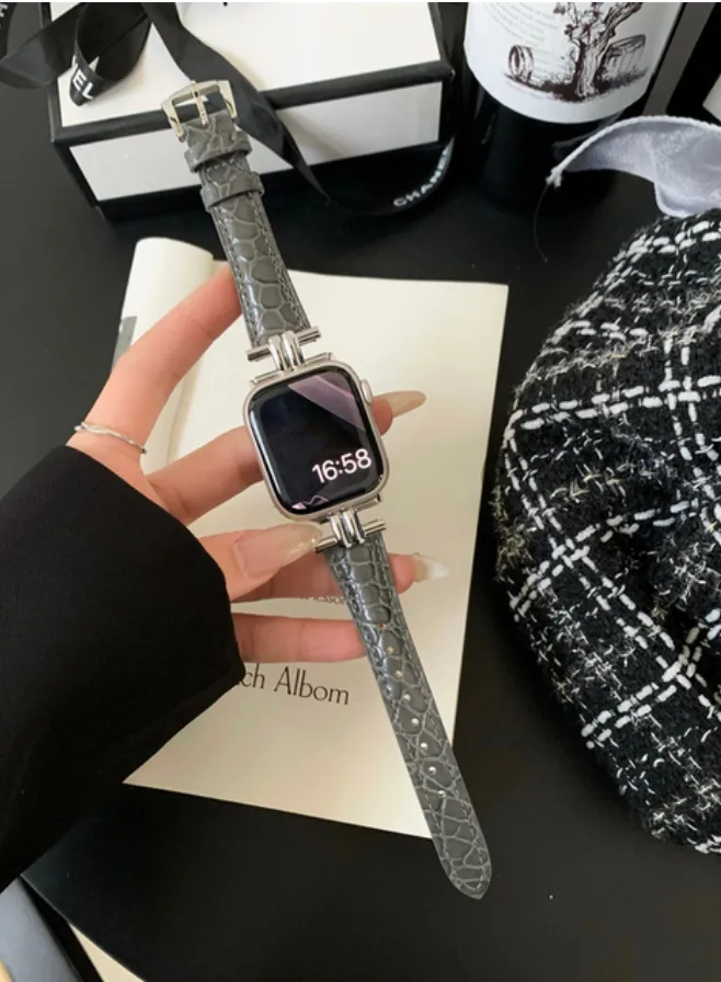 Top Quality Genuine Cow Leather Smart Watch Straps - Many Sizes & Colours