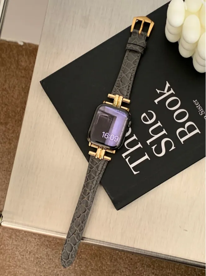 Top Quality Genuine Cow Leather Smart Watch Straps - Many Sizes & Colours