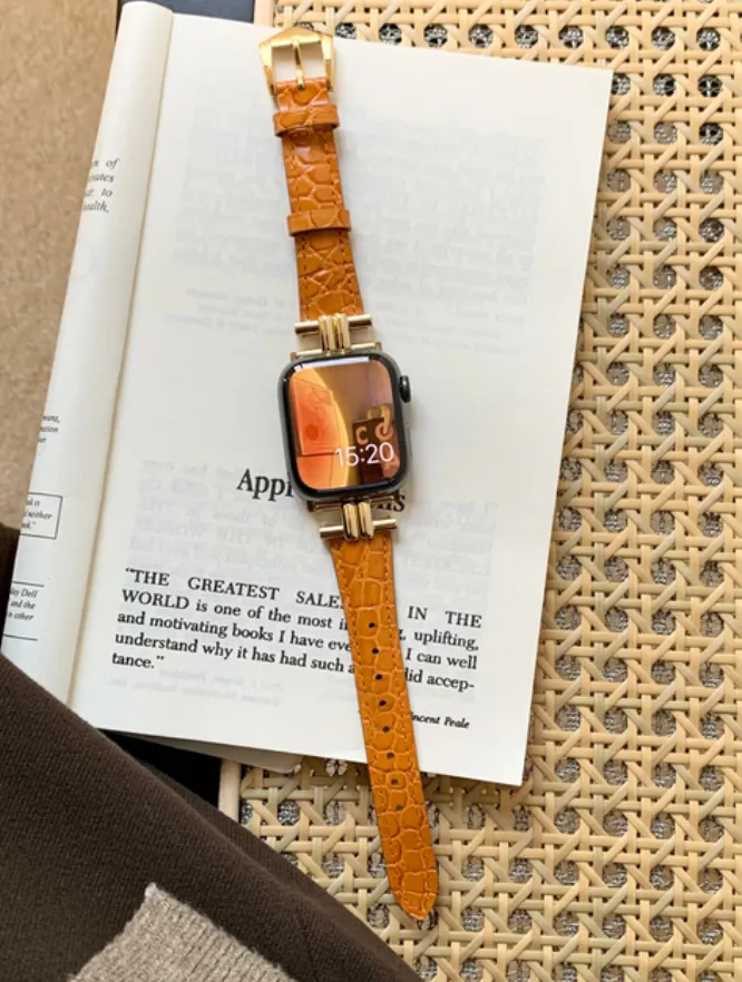 Top Quality Genuine Cow Leather Smart Watch Straps - Many Sizes & Colours