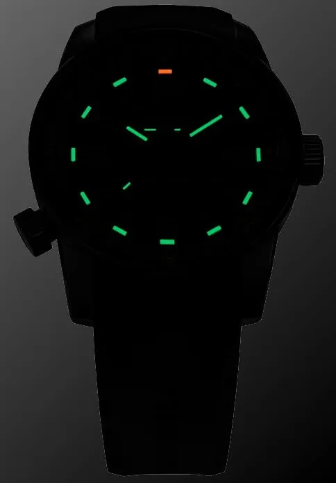 Traser P68 Pathfinder Automatic Tritium Watch, Blue Dial, Rubber Dive Strap, 109742