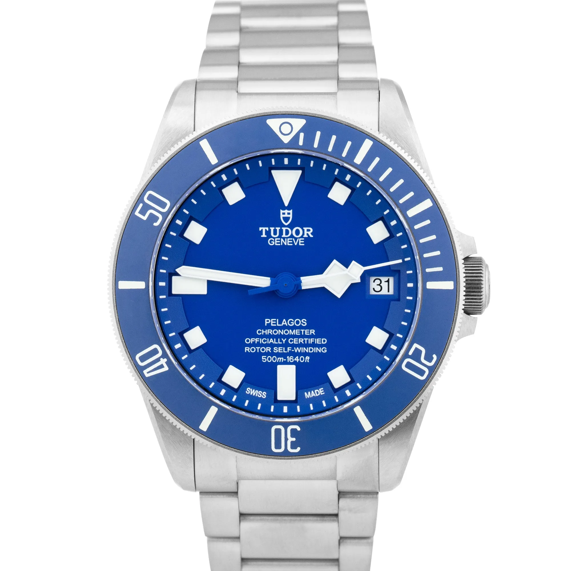 Tudor Pelagos Blue Titanium 42mm Automatic Date Swiss Watch 25600 TB FULL SET