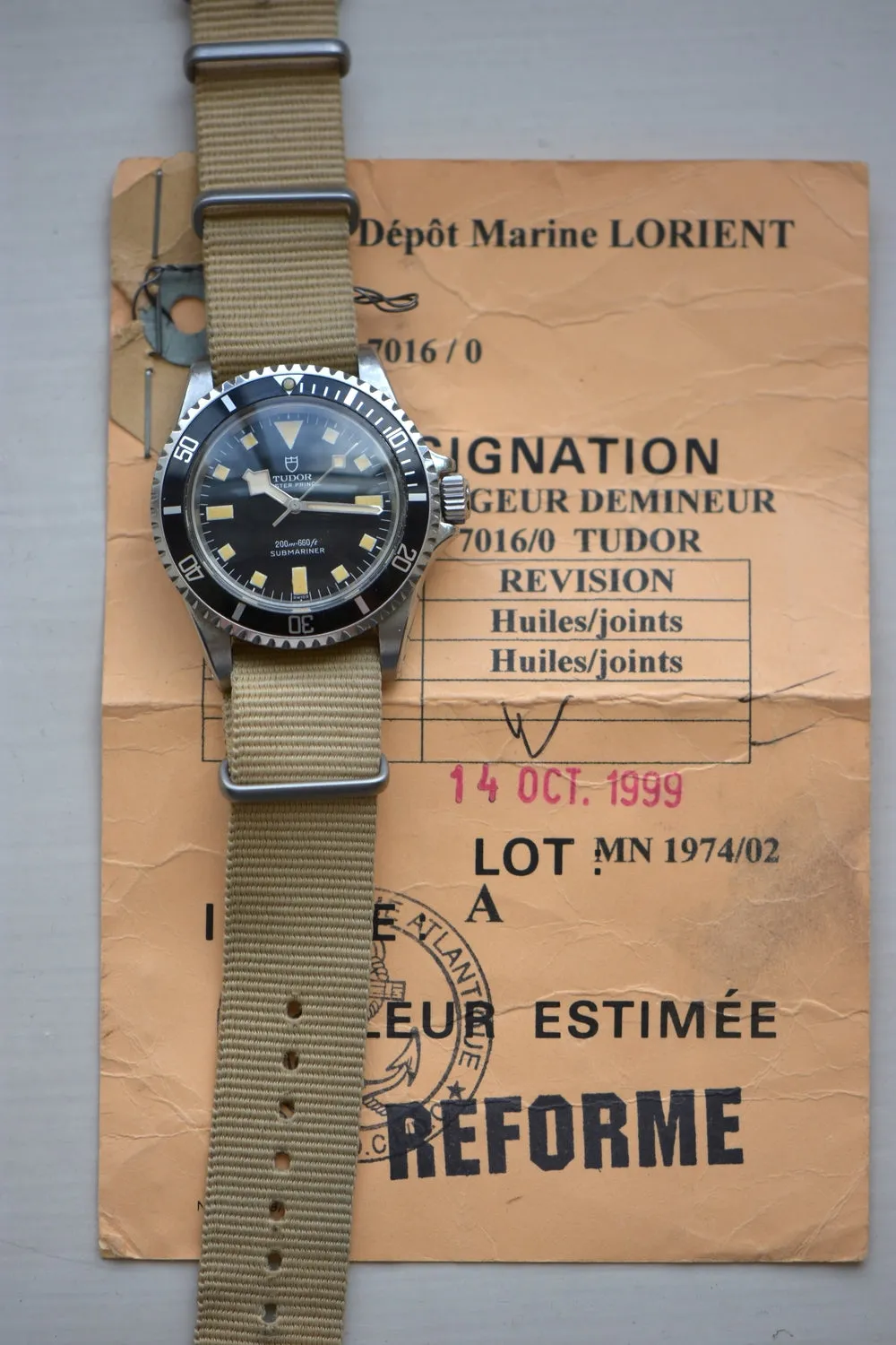 Tudor "Snowflake" Marine Nationale Ref. 7016/0
