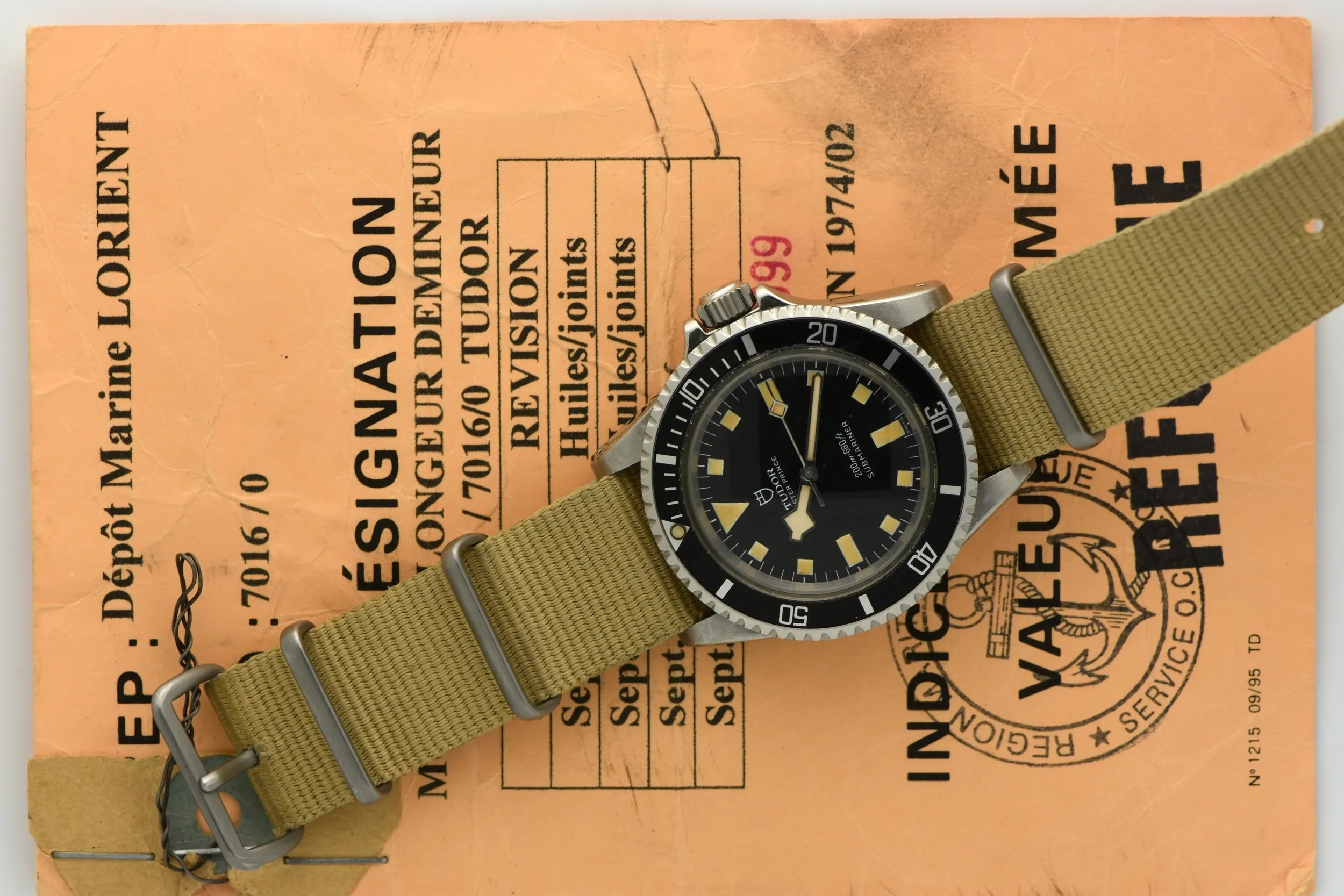 Tudor "Snowflake" Marine Nationale Ref. 7016/0