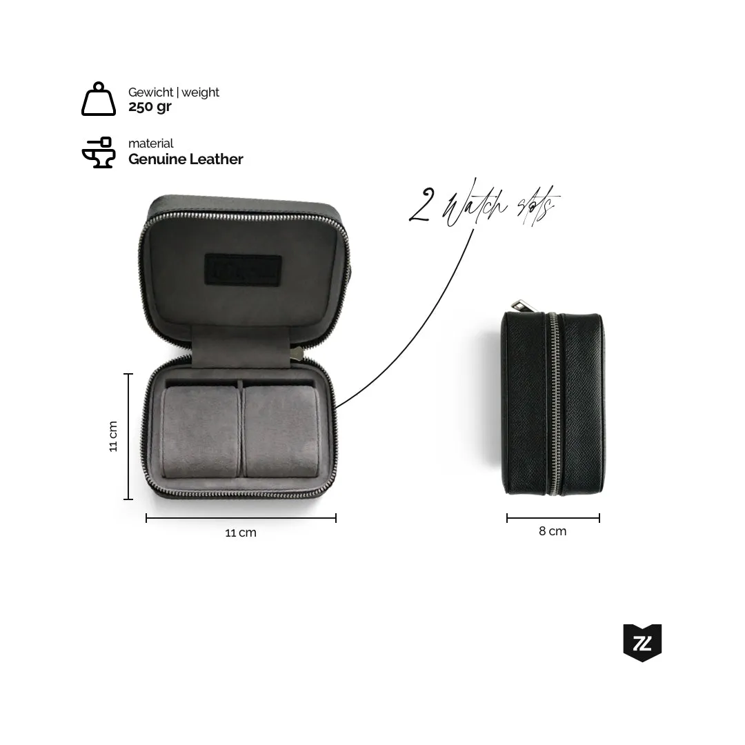 Uhrenbox 2 Uhren [Khaki]