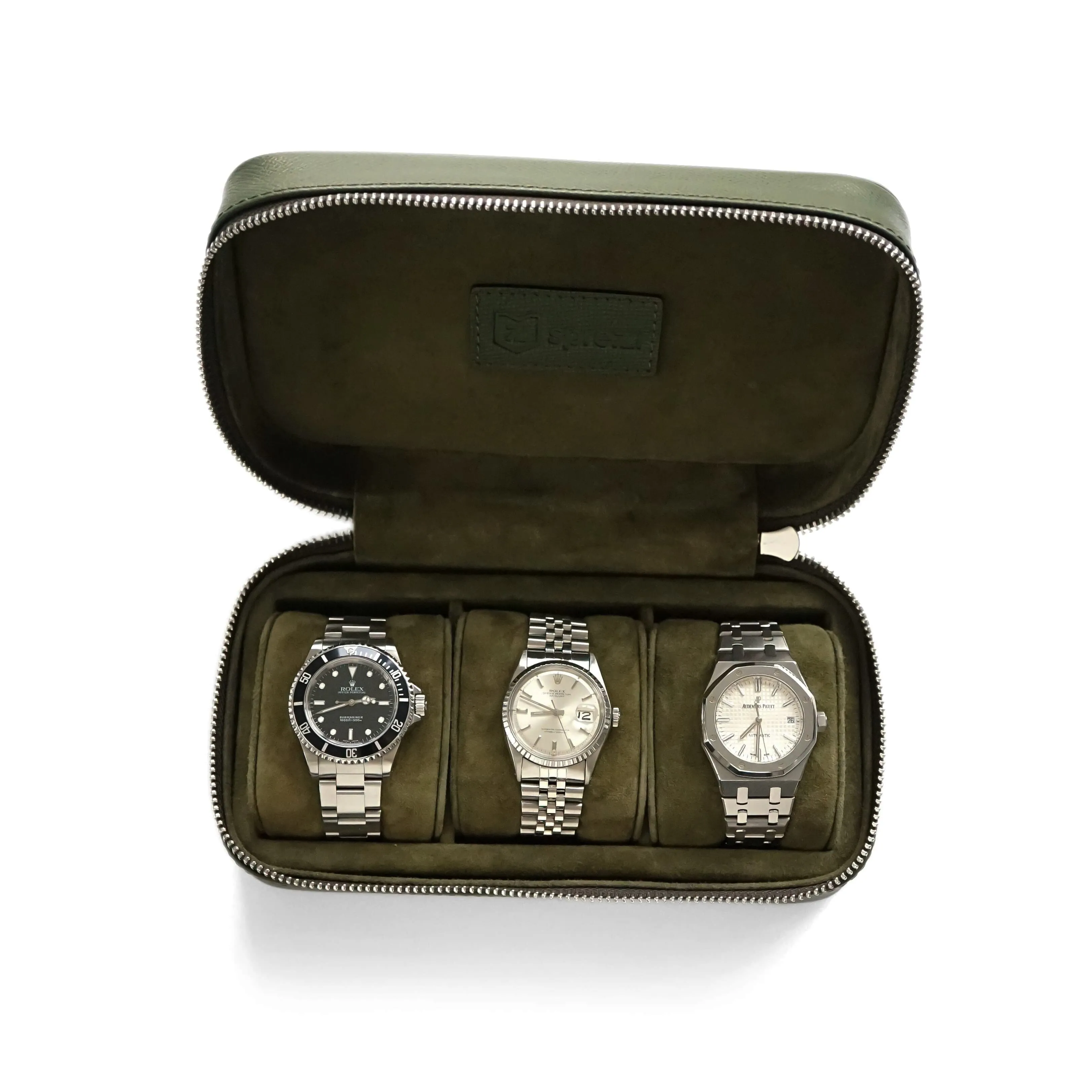 Uhrenbox 3 Uhren [Khaki]