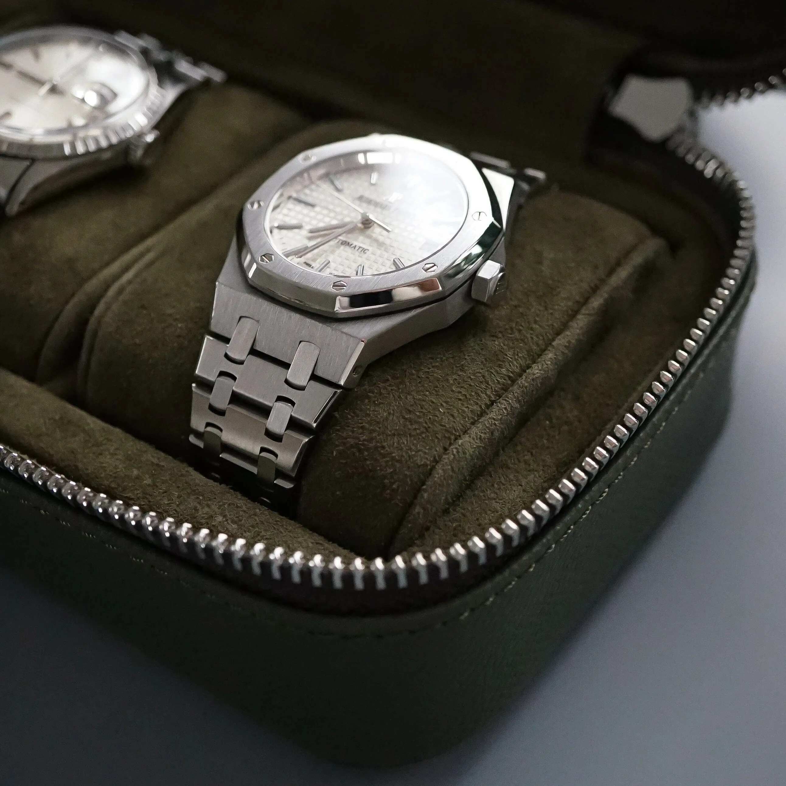 Uhrenbox 3 Uhren [Khaki]