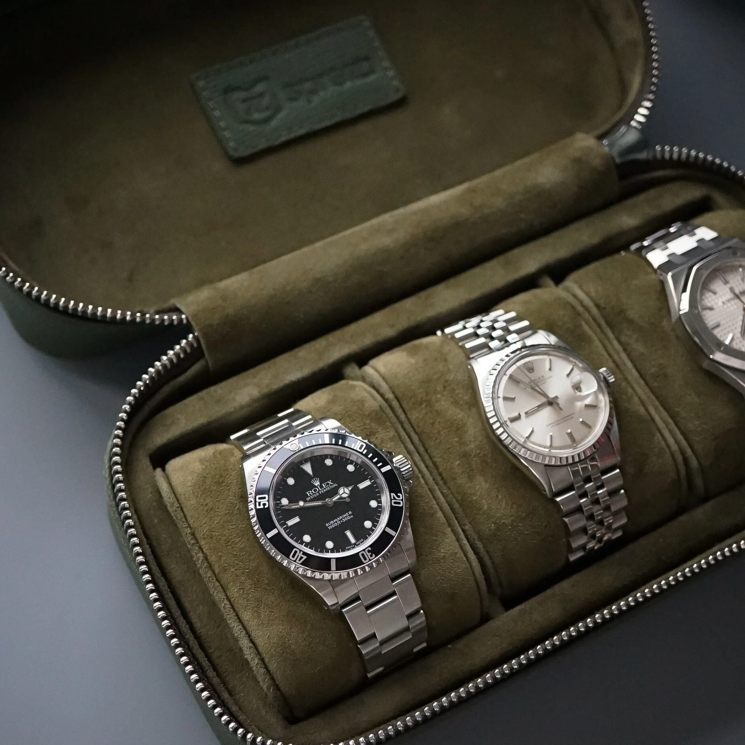 Uhrenbox 3 Uhren [Khaki]